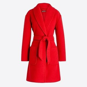 Jcrew Red Wrap Coat XS Brand new no tag